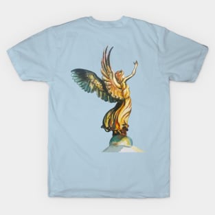 Golden Watercolor Angel T-Shirt